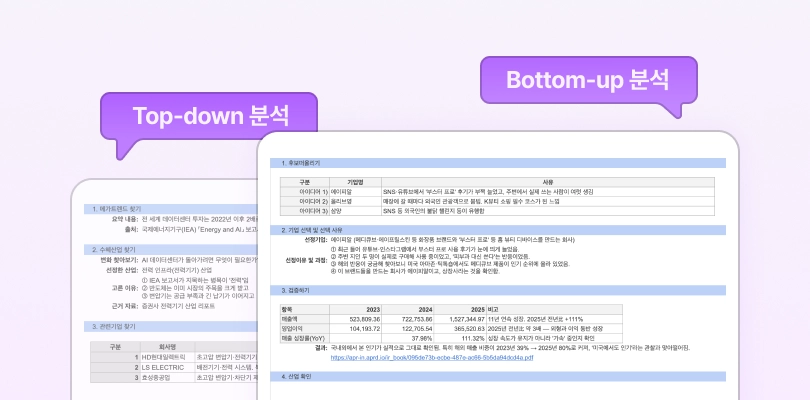 기업 탐색부터 분석까지 미션 예시