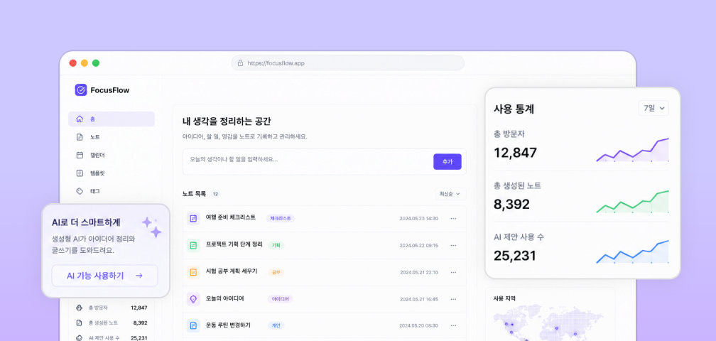 서비스 배포 예시 화면